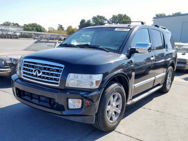 5N3AA08C97N803020 - 2007 INFINITI QX56 BLACK photo 2