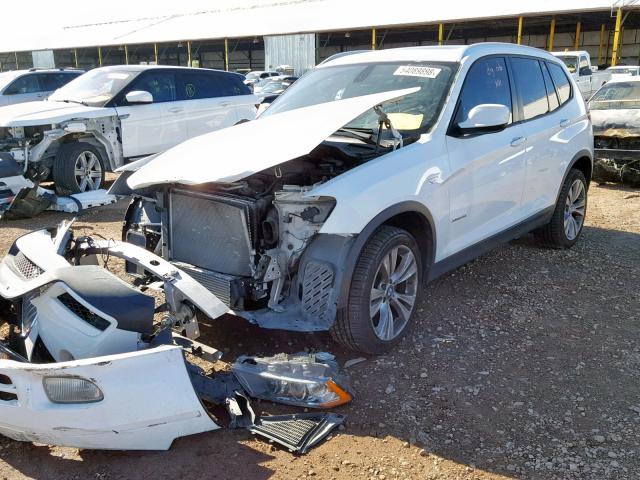 5UXWX7C58BL732351 - 2011 BMW X3 XDRIVE3 WHITE photo 2