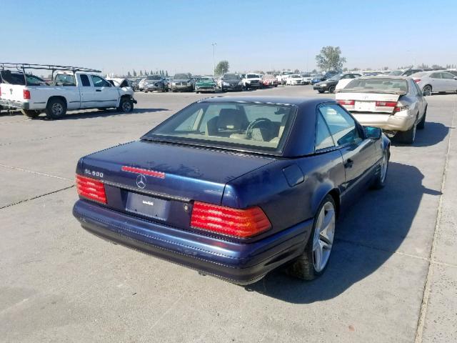 WDBFA67F6WF168752 - 1998 MERCEDES-BENZ SL 500 BLUE photo 4