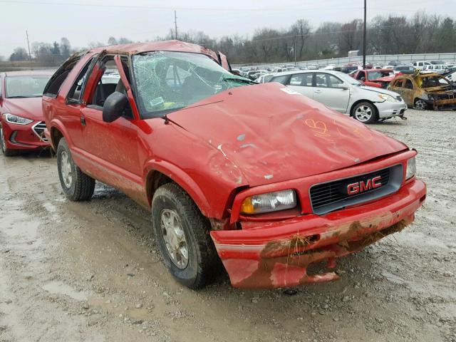 1GKCT18W9TK519354 - 1996 GMC JIMMY RED photo 1