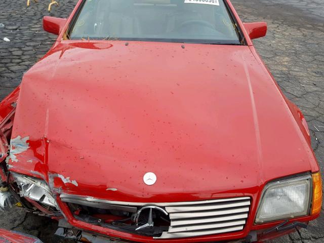 WDBFA66E9NF049004 - 1992 MERCEDES-BENZ 500 SL RED photo 7