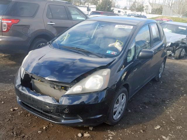 JHMGE8H20AS023836 - 2010 HONDA FIT BLACK photo 2