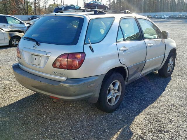 JT6GF10U7Y0061452 - 2000 LEXUS RX 300 SILVER photo 4