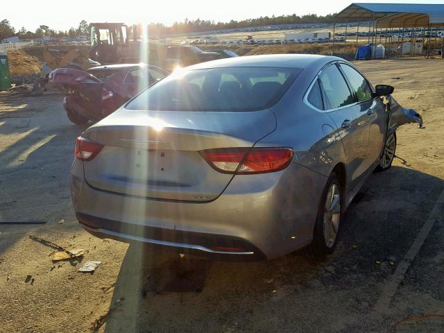 1C3CCCAB0FN748527 - 2015 CHRYSLER 200 LIMITE GRAY photo 4