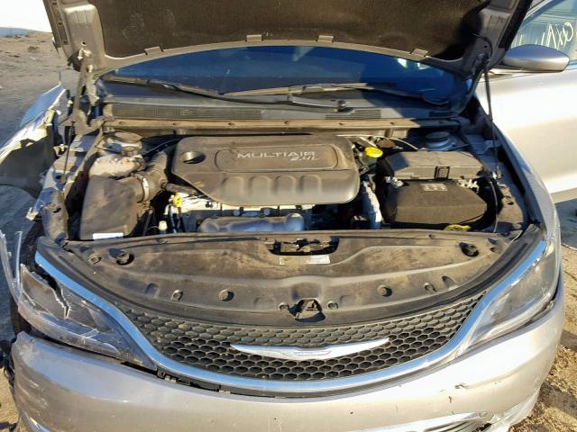 1C3CCCAB0FN748527 - 2015 CHRYSLER 200 LIMITE GRAY photo 7