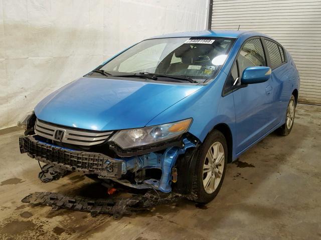 JHMZE2H74AS029902 - 2010 HONDA INSIGHT BLUE photo 2