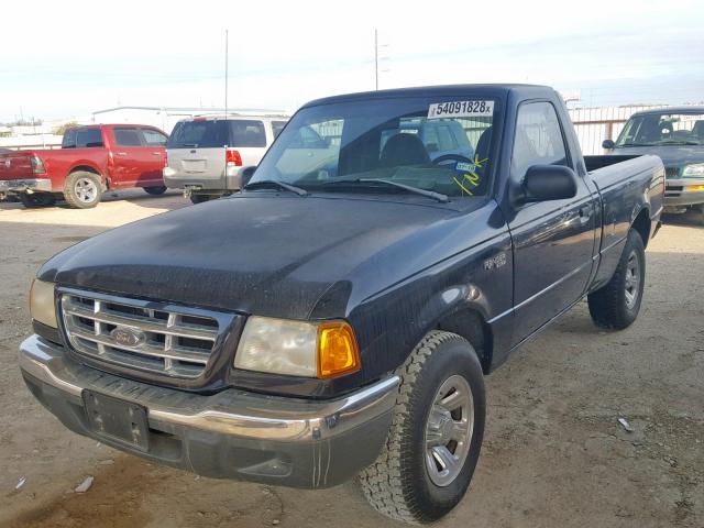 1FTYR10D51PB71837 - 2001 FORD RANGER BLACK photo 2