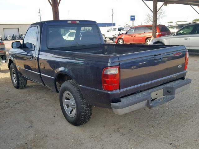 1FTYR10D51PB71837 - 2001 FORD RANGER BLACK photo 3