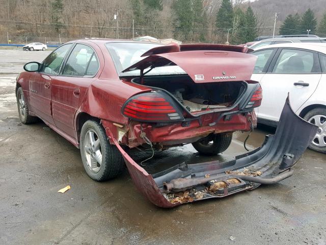 1G2NF52F32C203974 - 2002 PONTIAC GRAND AM S RED photo 3