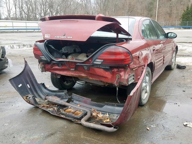 1G2NF52F32C203974 - 2002 PONTIAC GRAND AM S RED photo 4