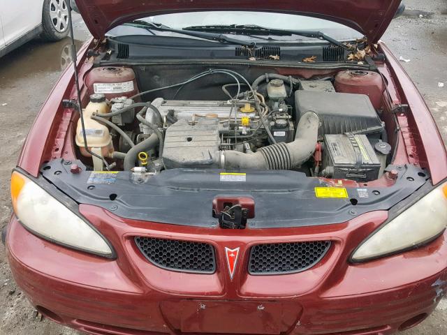 1G2NF52F32C203974 - 2002 PONTIAC GRAND AM S RED photo 7