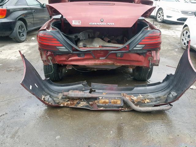 1G2NF52F32C203974 - 2002 PONTIAC GRAND AM S RED photo 9