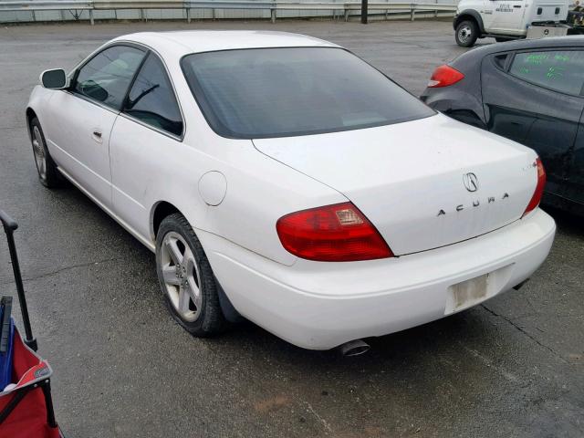 19UYA426X1A012436 - 2001 ACURA 3.2CL TYPE WHITE photo 3