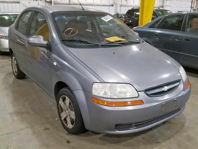 KL1TD56636B532079 - 2006 CHEVROLET AVEO BASE Gümüş foto 1