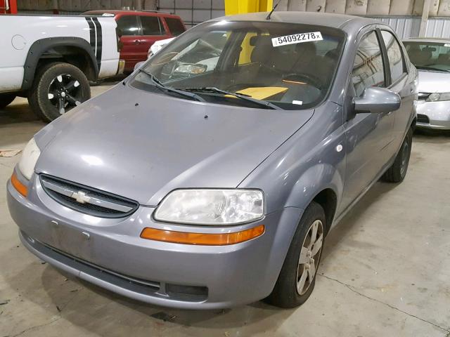 KL1TD56636B532079 - 2006 CHEVROLET AVEO BASE Gümüş foto 2