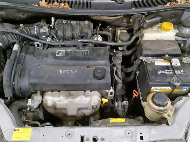 KL1TD56636B532079 - 2006 CHEVROLET AVEO BASE Gümüş foto 7