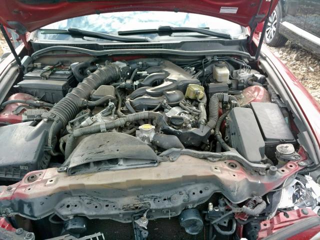 JTHBK262972034281 - 2007 LEXUS IS 250 RED photo 7