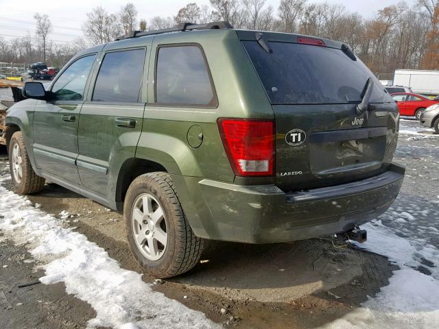 1J8GS48K38C240443 - 2008 JEEP GRAND CHER GREEN photo 3