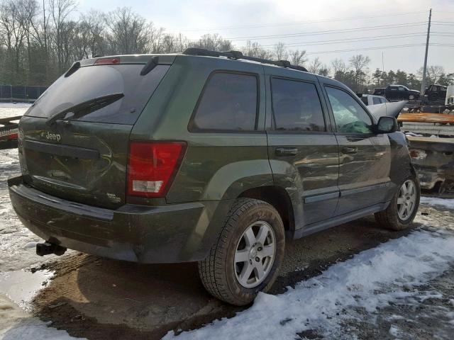 1J8GS48K38C240443 - 2008 JEEP GRAND CHER GREEN photo 4