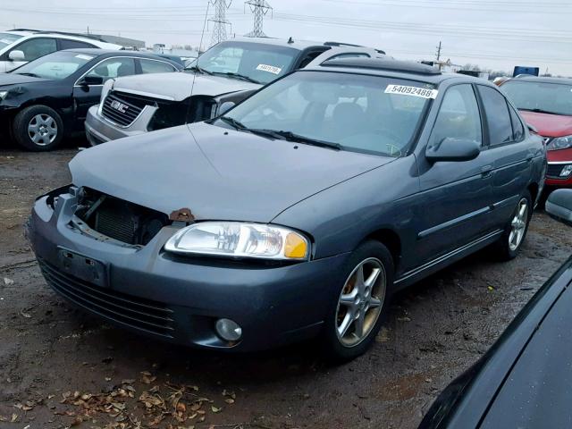 3N1BB51D8YL105792 - 2000 NISSAN SENTRA SE GRAY photo 2