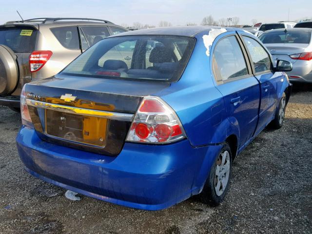 KL1TD56688B150147 - 2008 CHEVROLET AVEO BASE Көк фото 4