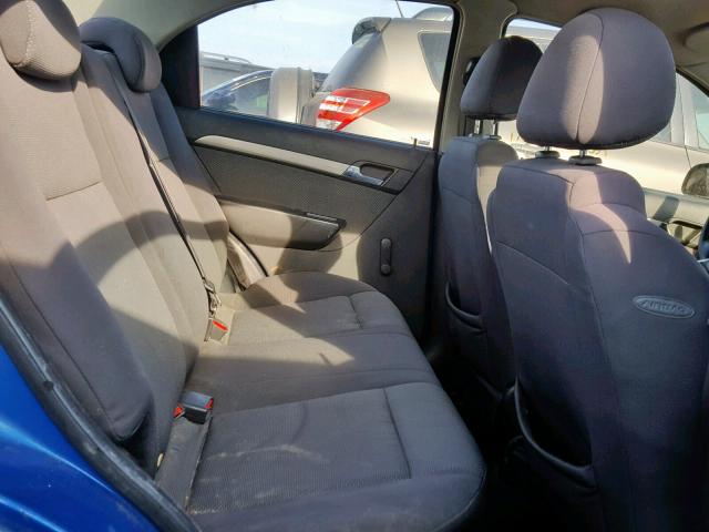 KL1TD56688B150147 - 2008 CHEVROLET AVEO BASE Көк фото 6