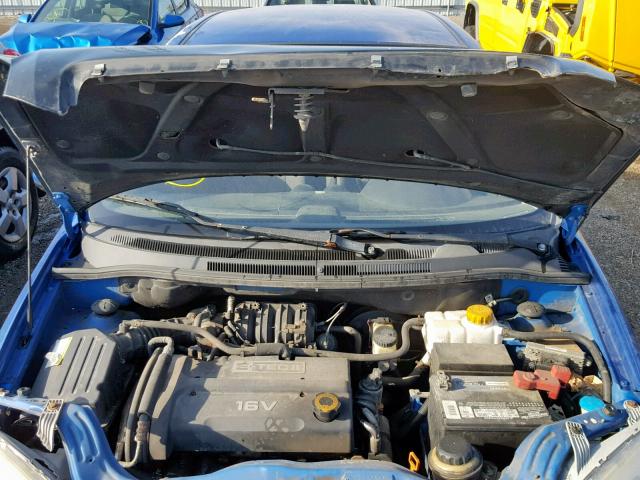 KL1TD56688B150147 - 2008 CHEVROLET AVEO BASE Көк фото 7