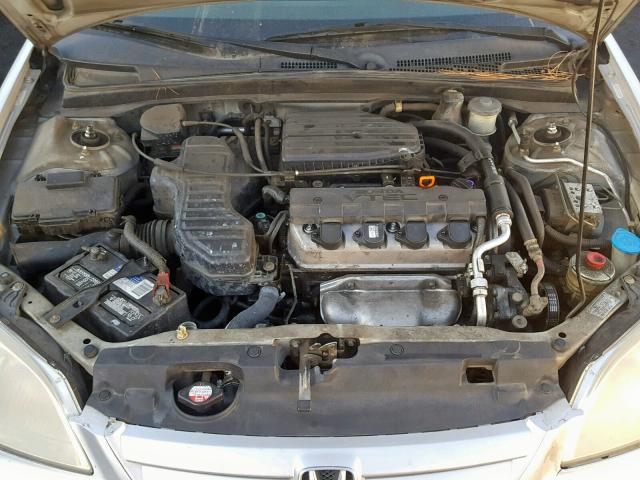 1HGES26721L017089 - 2001 HONDA CIVIC EX SILVER photo 7