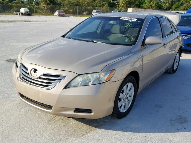 4T1BB46K09U107201 - 2009 TOYOTA CAMRY HYBR BEIGE photo 2