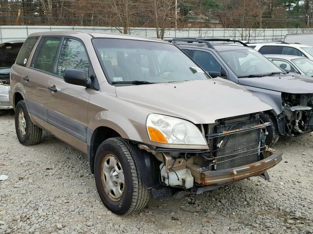 2HKYF18173H597689 - 2003 HONDA PILOT LX TAN photo 1