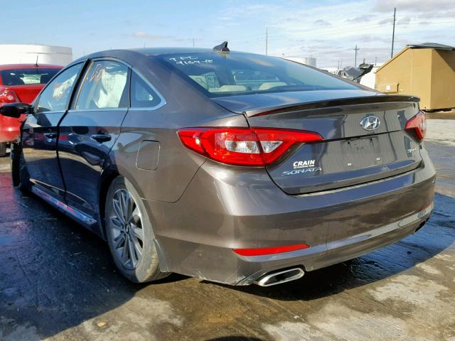 5NPE34AF4FH102629 - 2015 HYUNDAI SONATA SPO BLACK photo 3