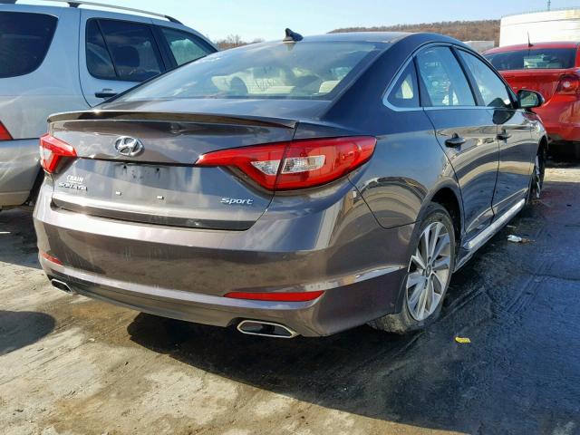 5NPE34AF4FH102629 - 2015 HYUNDAI SONATA SPO BLACK photo 4