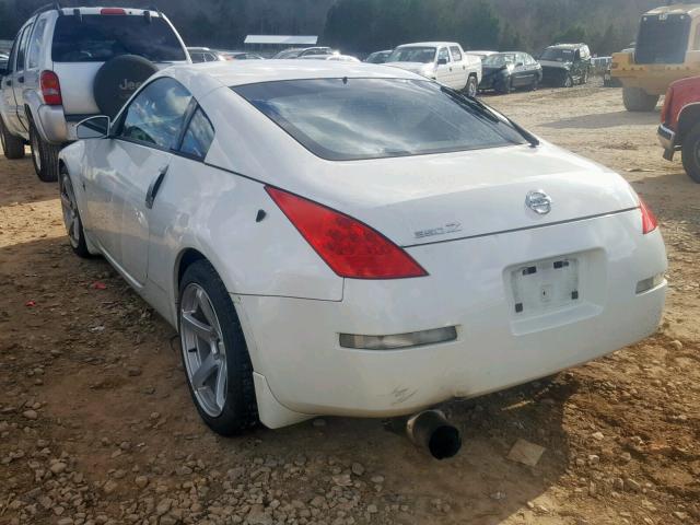 JN1AZ34E26M353944 - 2006 NISSAN 350Z COUPE WHITE photo 3