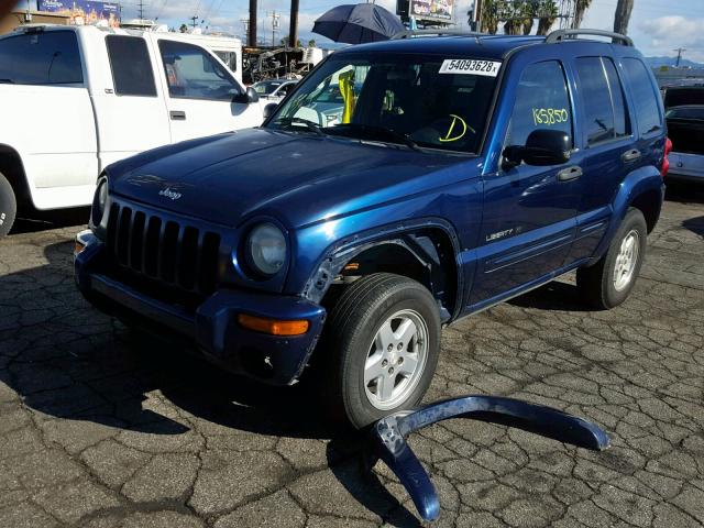 1J4GL58K83W669203 - 2003 JEEP LIBERTY LI BLUE photo 2