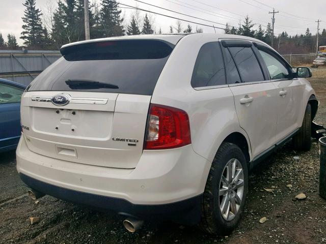 2FMDK4KC9CBA38271 - 2012 FORD EDGE LIMIT WHITE photo 4