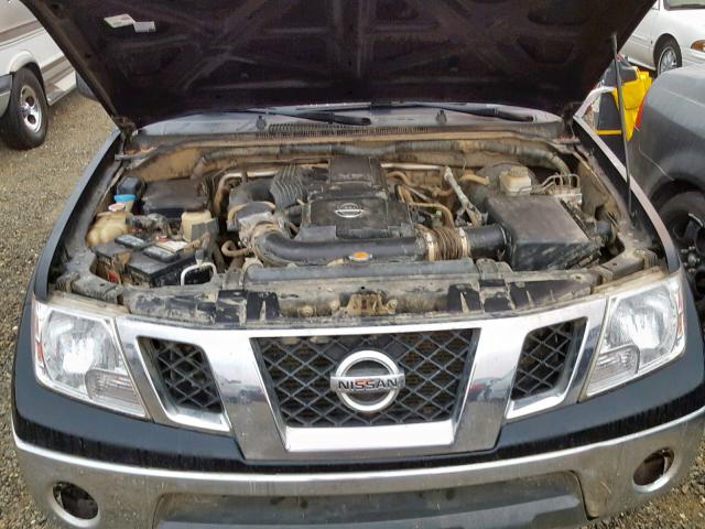 1N6AD0EV7AC422695 - 2010 NISSAN FRONTIER C BLACK photo 7