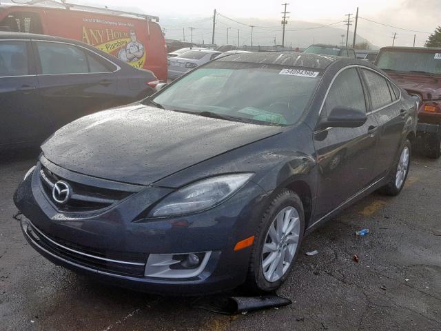 1YVHZ8DH9D5M15344 - 2013 MAZDA 6 TOURING GRAY photo 2