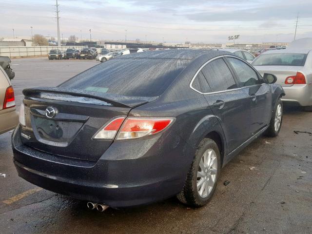 1YVHZ8DH9D5M15344 - 2013 MAZDA 6 TOURING GRAY photo 4