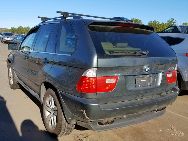 5UXFB53525LV19077 - 2005 BMW X5 4.4I GREEN photo 3