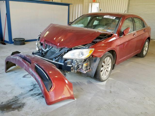 1C3CCBBG1EN105641 - 2014 CHRYSLER 200 TOURIN MAROON photo 2