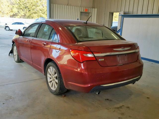 1C3CCBBG1EN105641 - 2014 CHRYSLER 200 TOURIN MAROON photo 3