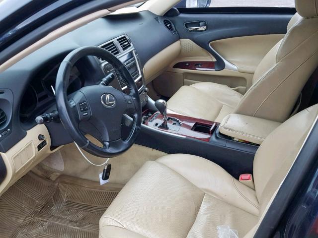 JTHCK262275010388 - 2007 LEXUS IS 250 BLUE photo 5