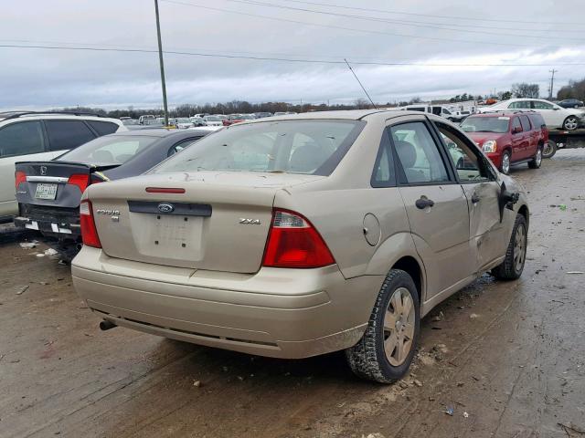 1FAHP34NX6W233451 - 2006 FORD FOCUS ZX4 TAN photo 4