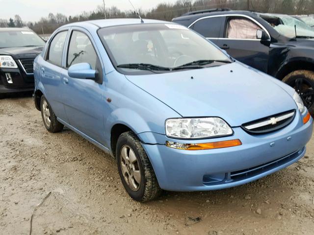 KL1TJ526X4B225259 - 2004 CHEVROLET AVEO LS BLUE photo 1