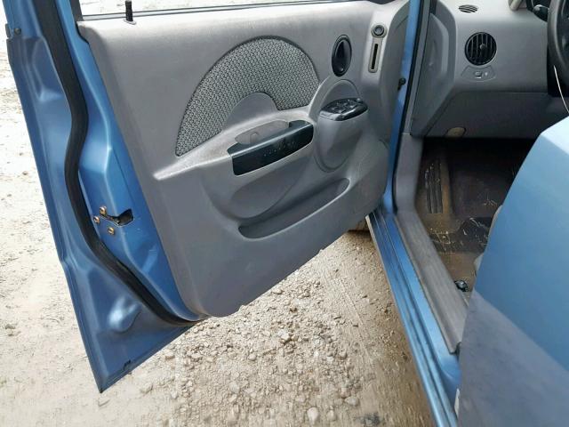 KL1TJ526X4B225259 - 2004 CHEVROLET AVEO LS BLUE photo 10