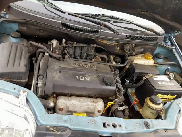KL1TJ526X4B225259 - 2004 CHEVROLET AVEO LS BLUE photo 7