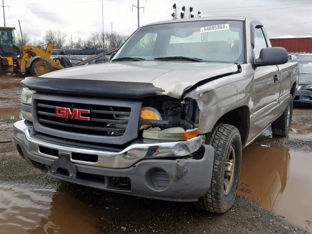 1GTEK14T63E290732 - 2003 GMC NEW SIERRA TAN photo 2