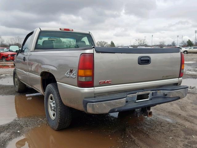 1GTEK14T63E290732 - 2003 GMC NEW SIERRA TAN photo 3