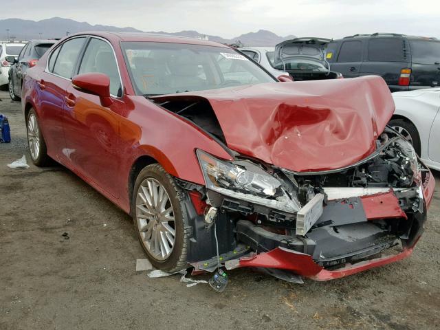 JTHBE1BL6D5000423 - 2013 LEXUS GS 350 RED photo 1