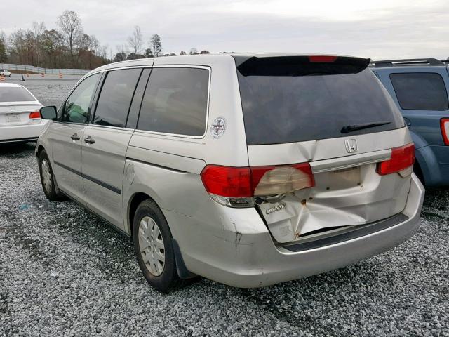 5FNRL38208B097204 - 2008 HONDA ODYSSEY LX SILVER photo 3